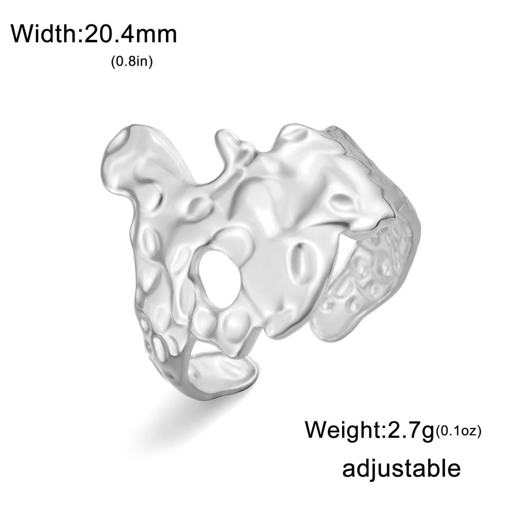 Fashion Stainless Steel Open Ring Dragonfly Irregular Geometric Finger Rings Women Jewelry Wedding Gift Wholesale