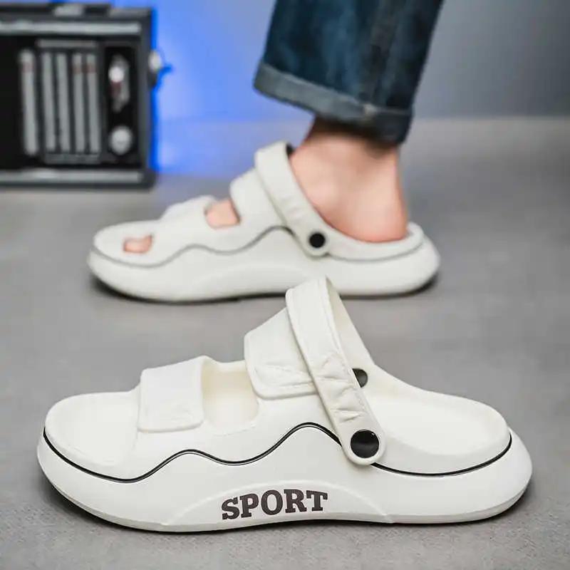 Fashion Slingback Non-slip White Mens Sandals Khaki Man Shoes Large Size 48 Men's Slipper Sneakers Sport Classical Excercise Life