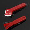 2Pcs/Set Mini Handmade Tools Scraper Practical Floor Cleaner Tile Cleaner Surface Glue Residual Shovel(Red)