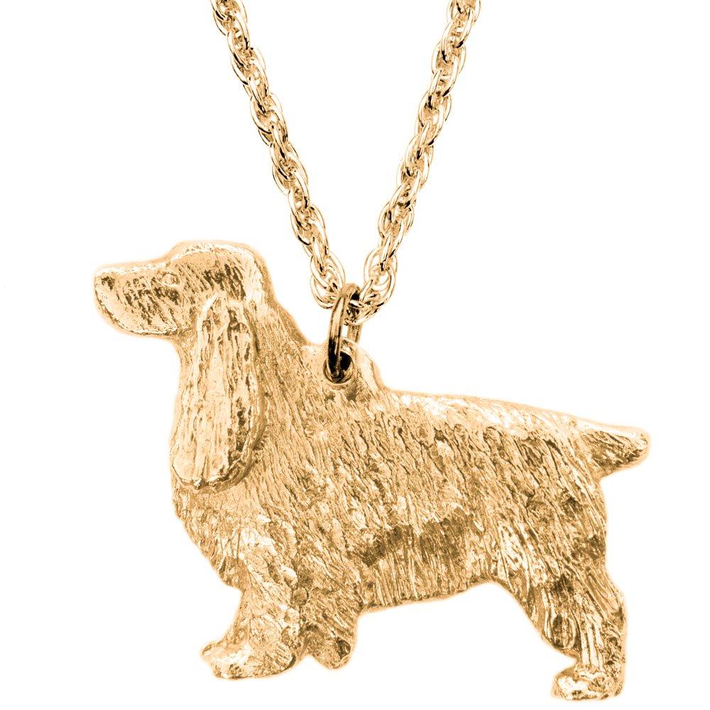 English Cocker Spaniel British-made Art Dog Pendant Necklace Collection