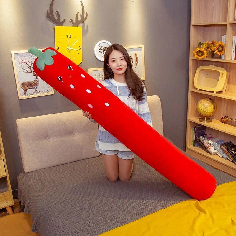 Washable Cylindrical Bolster Pillow for Sleeping, Leg Clamping, and Back Support