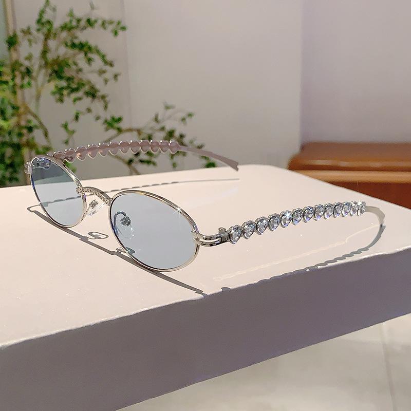 Vintage Metal Round Sunglasses for Women Men Circular Sun Glasses Female Oval Eyewear  for Male Female Eyeglasses