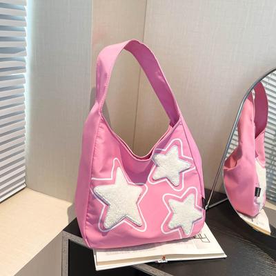 Beautiful Bag Women's Large-capacity 2025 New Summer Foreign Shoulder Bag Cloth Bag Texture Commuter Niche Tote Bag