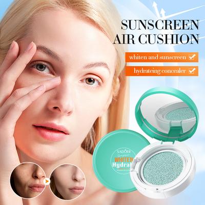 BB Cushion Foundation Cream Brightening Moisturizing Makeup Base Natural Coverage Concealer Air Cushion