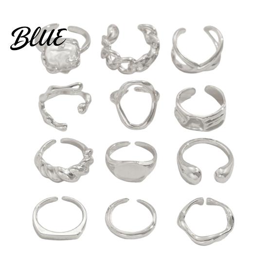 Slimming Hand Ring 1 Set Stackable Rings V-Shaped Geometric Finger