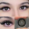 FUNSACHY Colored Contact Lenses Yearly Brown Lens for Eyes Makeup Beauty Green Color Lenses Fashion Grey Pupils Contacts 2Pcs
