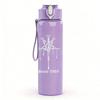 1PC Blank Faded White Minimalist Texture Print 750ml Portable Sports Water Bottle Leakproof Gym Outdoor Travel Drink Cup