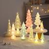Glowing Christmas Tree Tabletop Ornaments Led Christmas Tree Windows Display Decor Festival Atmosphere Led Night Lights Gift