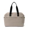 VITAFELICE Quilted 2-Way Boston Bag for Women (inb-10182z) (Light Gray)