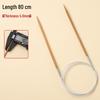 Bamboo & Stainless Steel Circular Knitting Needles - Handmade Tools for Sweater, Yarn, Crochet, and Straight Needles.