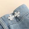 1 Pair Jeans Button Adjustable Clips for Pant Skirts Waist Tightener Buckle Snap Button Adjuster Pants Pin Retractable Button