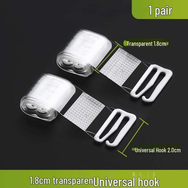 Women's Non-Slip Invisible Bra with Exposed Straps and Transparent Shoulder Straps