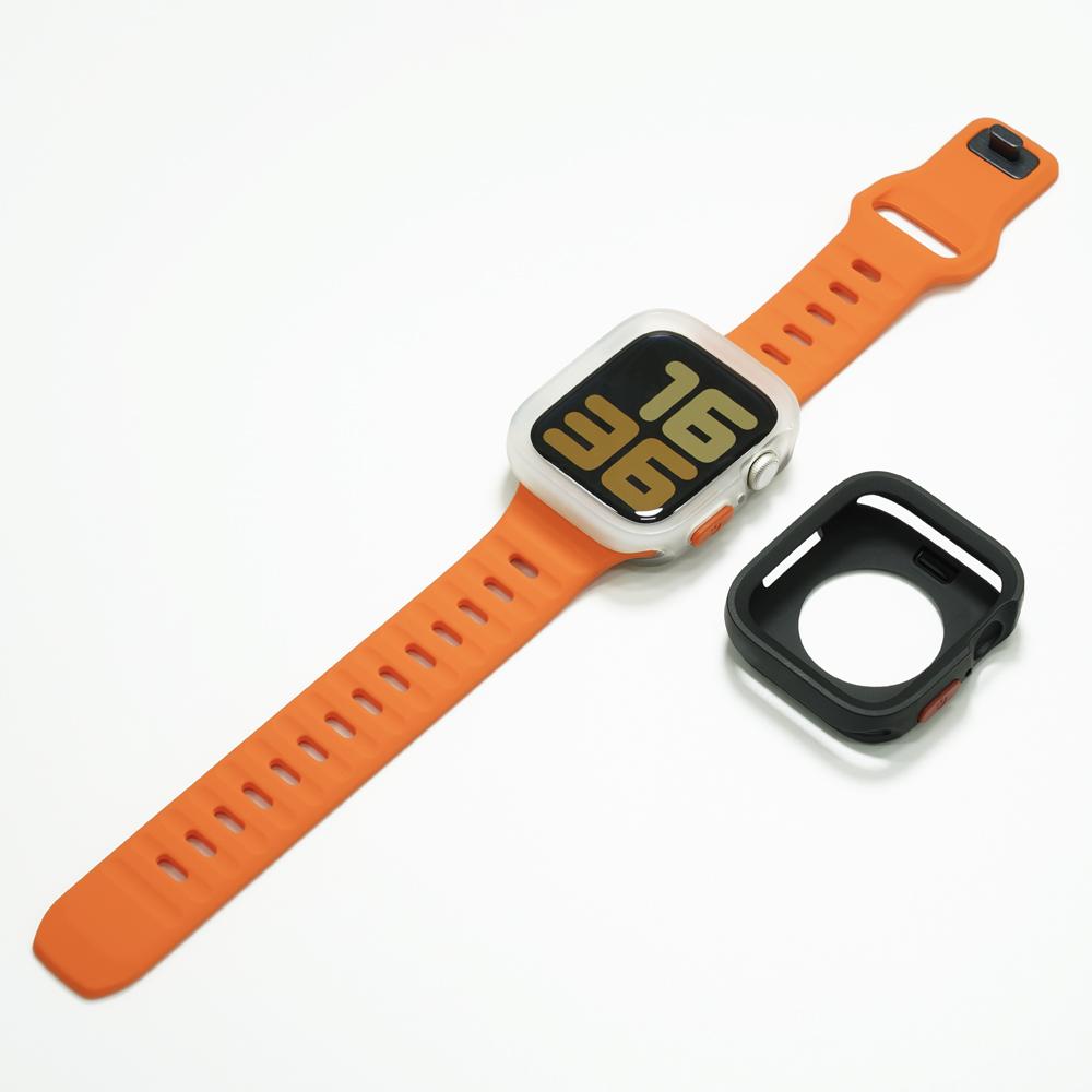 Biltin Apple Watch Strap Integrated Case Silicone Band 10 9 8 7 Se2 Se (A Type)