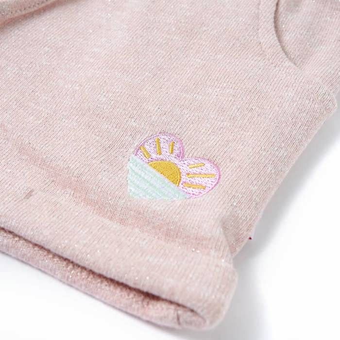 Short pour enfants avec cordon de serrage rose clair mélangé 92/104/116/128/140