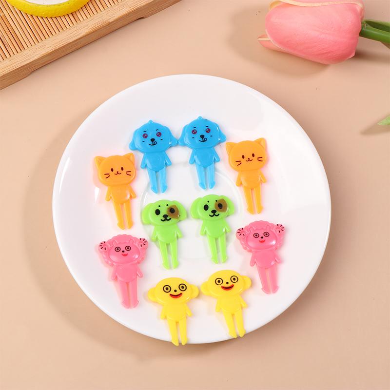 Cartoon Animal Fruit Fork Cupcake Decoration Food Bento Decoration Color Style Toothpicks Accessories Dessert Tools