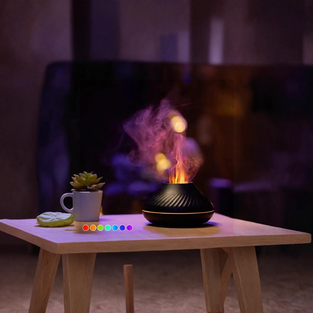 USB Aroma Diffuser Humidifier Desktop Device with EU 2A Charger