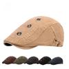 2025 Spring Summer Cotton Beret Peaked Cap Adjustable Unisex British Vintage Newsboy Hat Bohemian Style