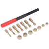15Pcs Set Metric Thread Restorer Repair Tool Kit with 7Pcs Die 7Pcs Tap 1Pc File for Car
