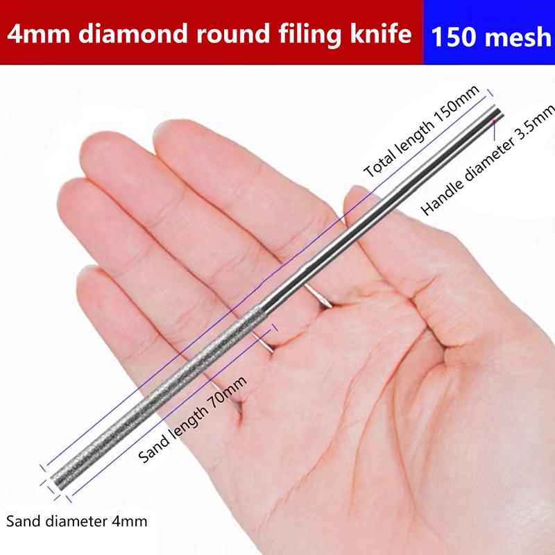For Jade Alloy Guitar Strings Diy Assorted File Diamond Cylindrical File Dia 1/1.2/1.5/1.7/2.2/2.8/3.3/4/5/6Mm Grinding Tool