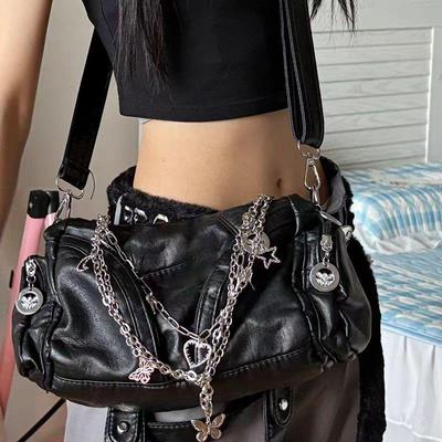Shoulder Messenger Bag Large Capacity Handbag Niche Sweet Bitter Tote American Y2K Holiday Gift