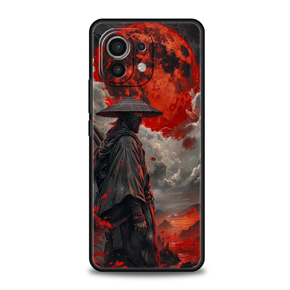 Japanese Bushido Samurai Phone Case For Xiaomi Mi 17 15T 15 14 14T 13T 12T Pro 12 13 Lite 5G 11T Poco X6 X7 X5 Pro Soft Cover