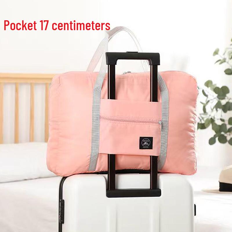 

Компактна дорожня сумка: сумісний з валізою, ручний, має зовнішню кишеню, дизайн з кріпленням на ручку валізи, з відповідною сумкою-аксесуаром.