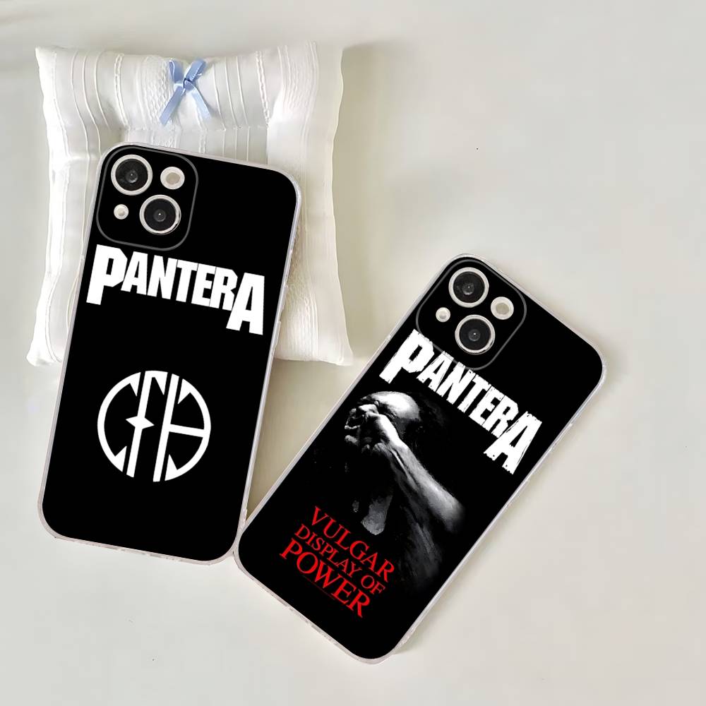 Dark Heavy Metal Rock P-PanteraS Band For IPhone 17 16 15 14 13 12 11 Pro Max Plus Transparent Soft TPU Phone Cover