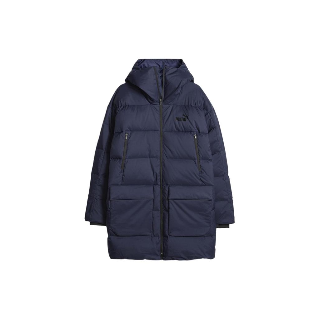 Puma Padded Hooded Jacket Men Jackets Navy-Blue 675378-06