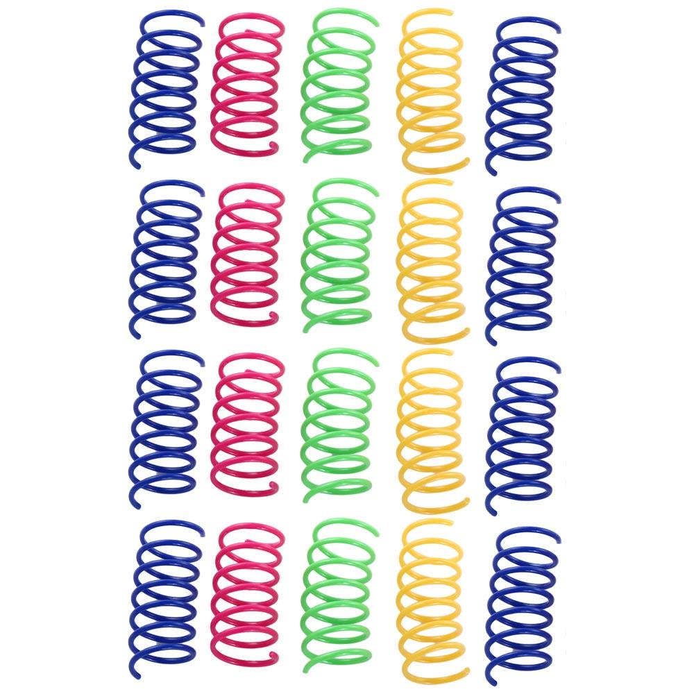 

Durable Polychromatic Safety Resilient Pet supplies Spring toy Bounce ball Cat toy