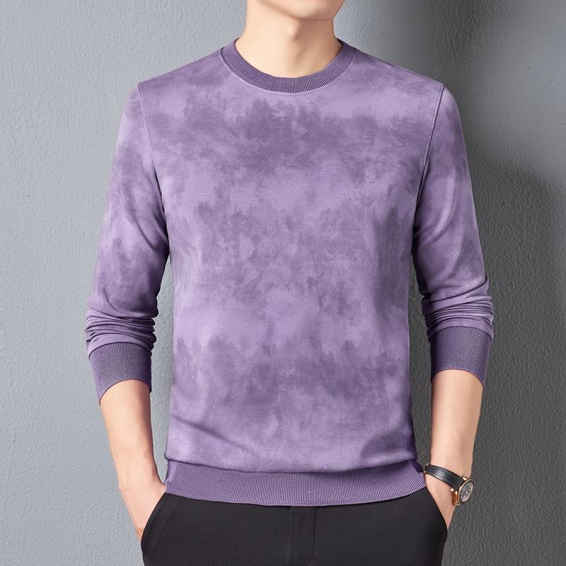 Autumnt Men s Long Sleeve Fashion Printed Crew Neck Casual M