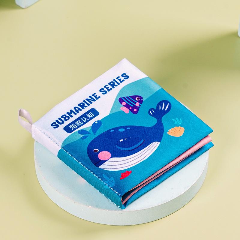 

Bilingual 3D Cloth Book: Tear-Resistant, Chewable Early Education Toy for Babies 0-1 Year