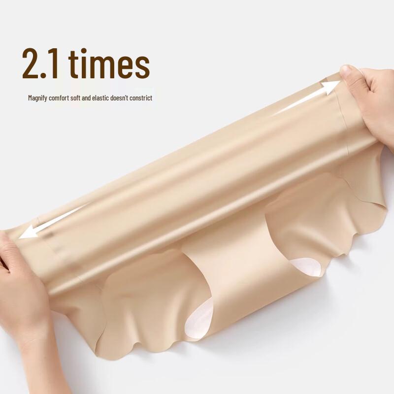 Nei Xiaoban Women's Seamless Nude-Feel Antibacterial Briefs (4-Pack)