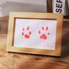 Print Frame & Ink Pads Kit,Dog Or Cat Print Kit,2 No Mess Ink Pads For Pet,Print Pad For Dogs,Wooden Pet Memorial Frame,Personalized Pet 1ml