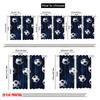 Set Of 2 Plane Printing Curtains Digital Printed Soccerrainfall Polyester Easy Install Without Rod All Seasons Perfect Made
