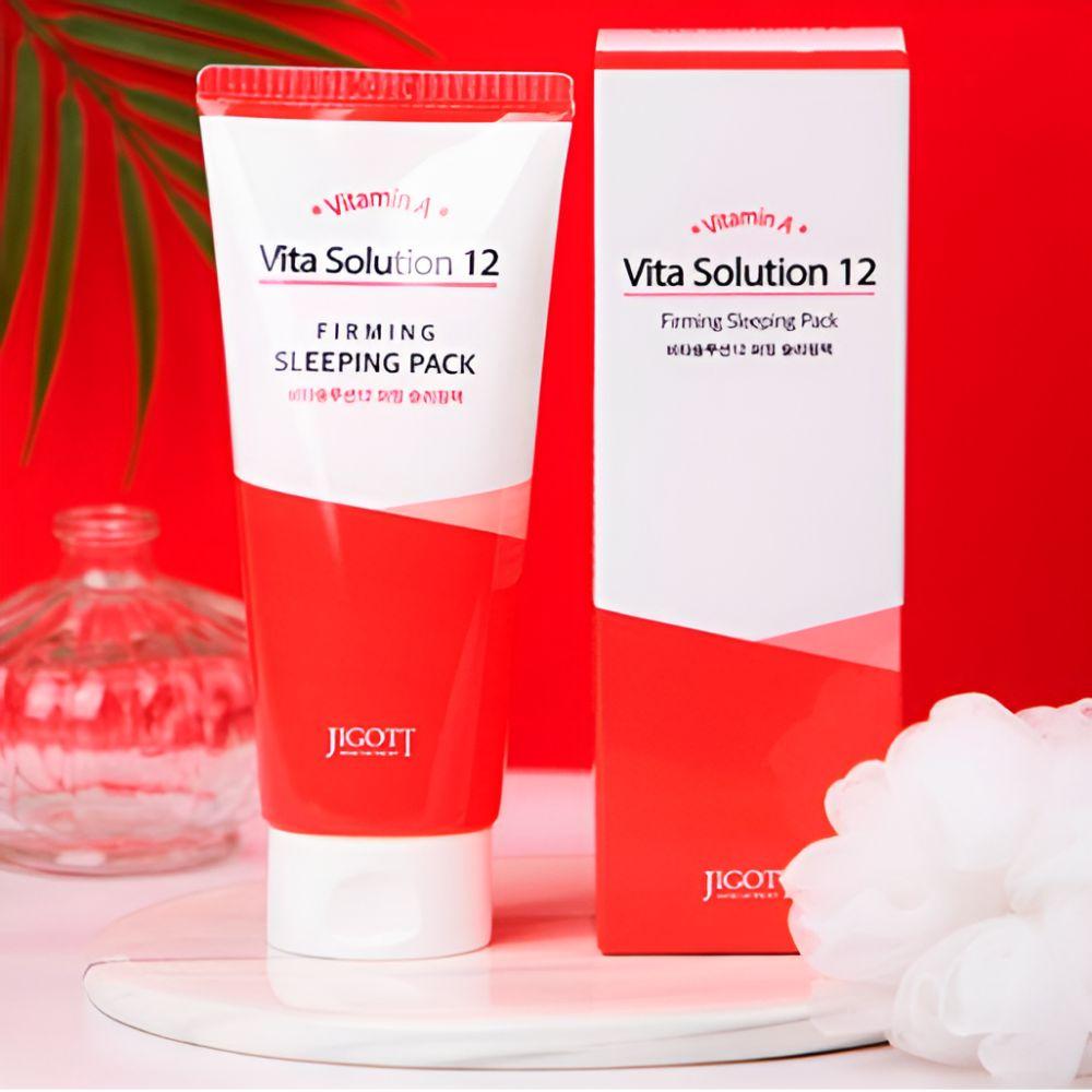 Jigott Vita Solution 12 Firming Sleeping Pack Anti-Aging Overnight Face Mask 180ml