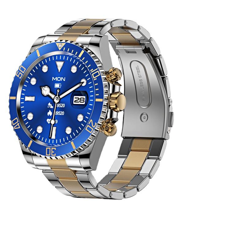 Luxury AW12 Smart Watch Stainless Steel Women Men Full Touch Round Screen Fitness Bluetooth Call Smartwatch