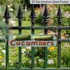 2D Flat, 1pc, 3.94 X 15.74 Inches Aluminum Decorative Sign - Retro Cucumbers Metal Sign - Vintage Pickle-Themed Wall Decor with Cucumber Art