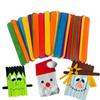 Jouets Fournitures d'Artisanat DIY Bricolage Artisanat Manuel Bâtonnets de Glace Bâtonnets en Bois DIY Bâtonnets de Sucettes Glacées en Bois