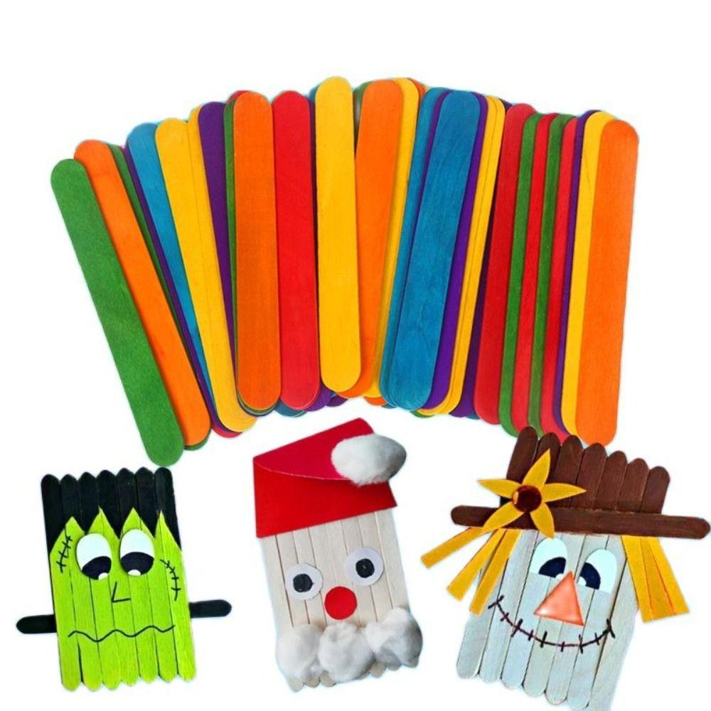 Lollipop Mold Accessories Wooden Popsicle Sticks DIY Wooden Sticks Ice Cream Sticks DIY Hand Crafts
