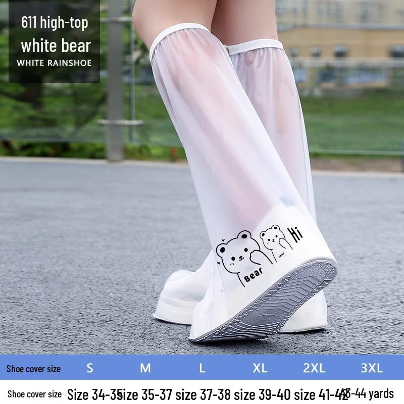 Męskie i Damskie Wodoodporne Wysokie Nakładki na Buty Przeciwdeszczowe Antypoślizgowe, Pogrubione i Odporne na Zużycie do Użytku Zewnętrznego.