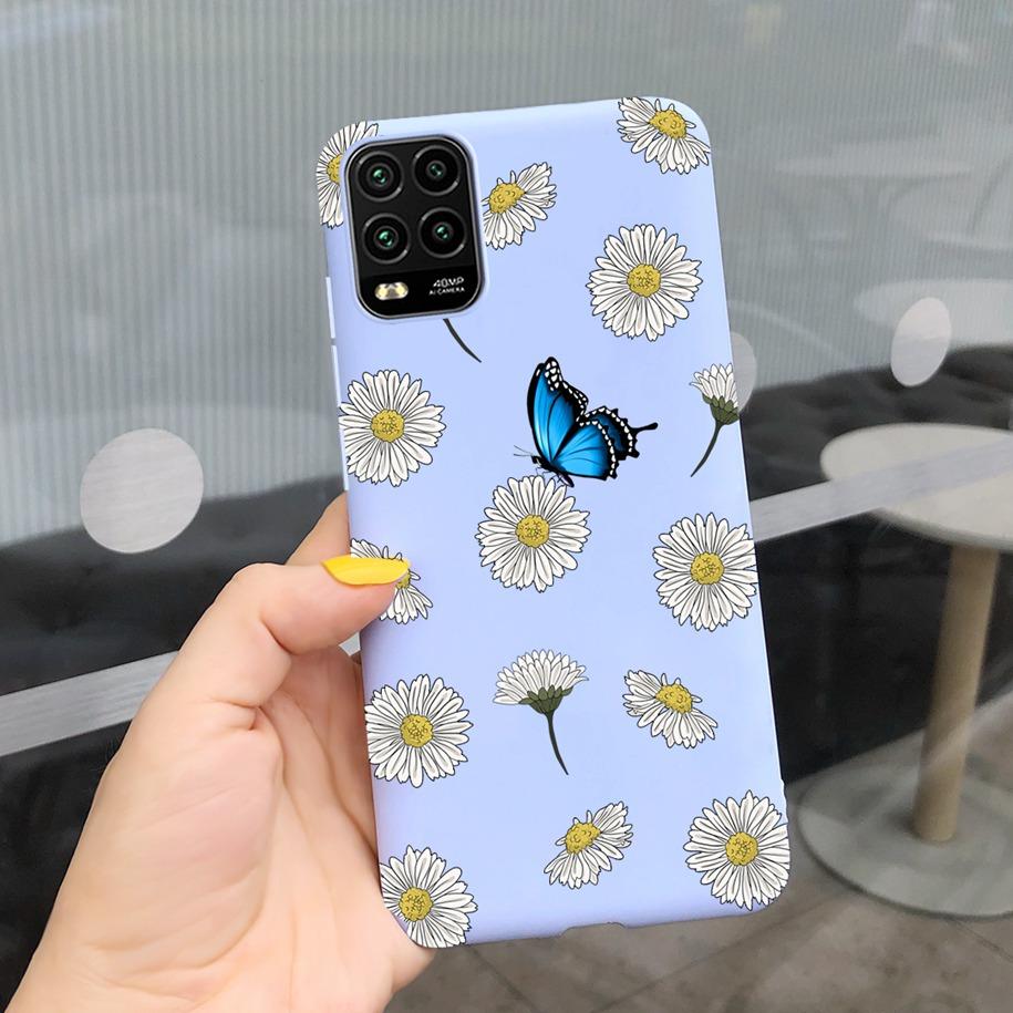 For Xiaomi Mi 10 Lite 5G Case Cute Cartoon Cow Soft-Touch Silicone Bag Back Cover For Xiomi Mi 10 Lite 5G Protector Bumper Funda