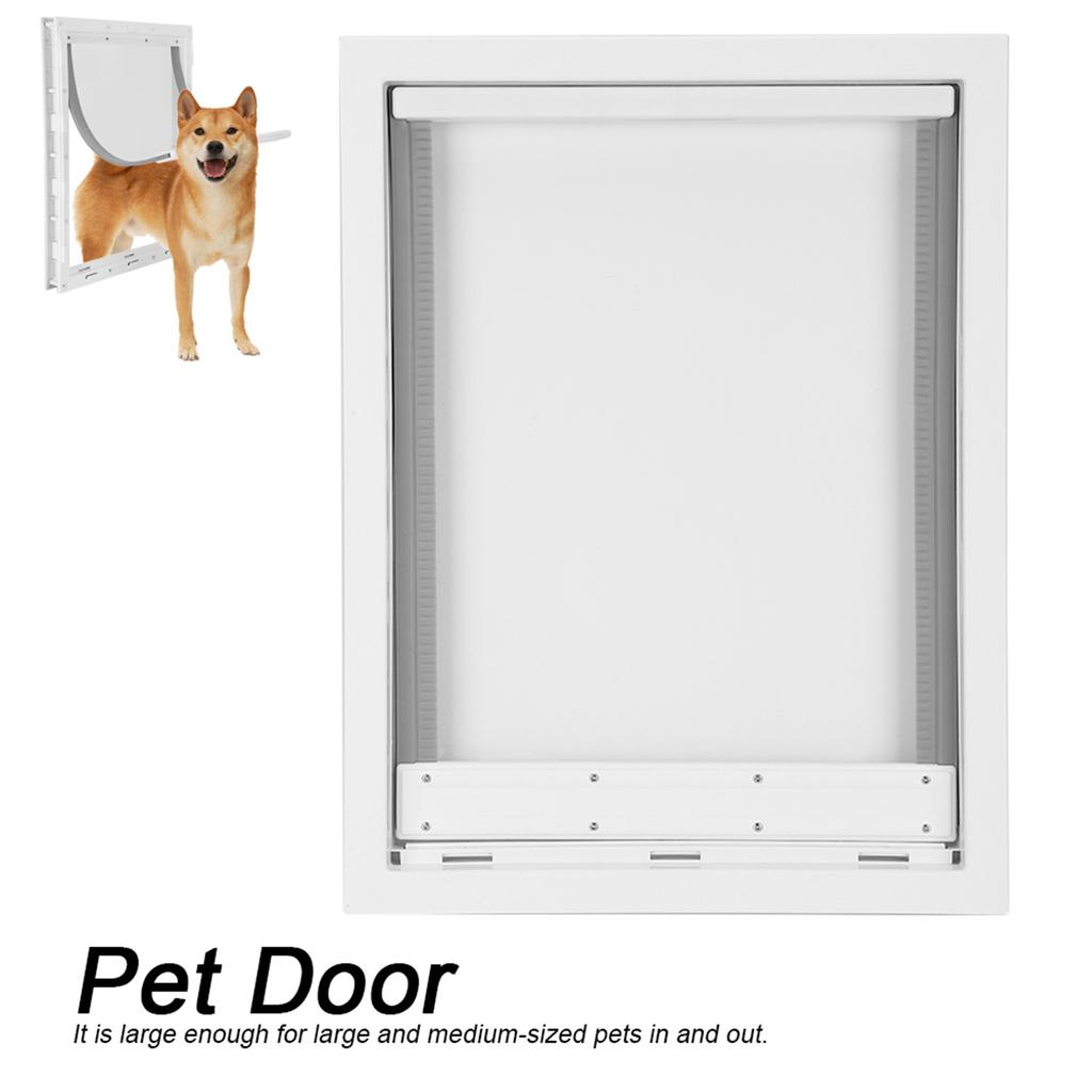 Grande Chatière pour Chiens Installation Simple Clôture pour Animaux de Compagnie Entrée et Sortie Spéciales Chatière pour Animaux