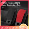 Styling Mouldings Car Key Bag Alcantara Suede For Mercedes Benz A, C, E, S, G, clase W177, W205, W213, W222, X167, GLC, CLA, GLB