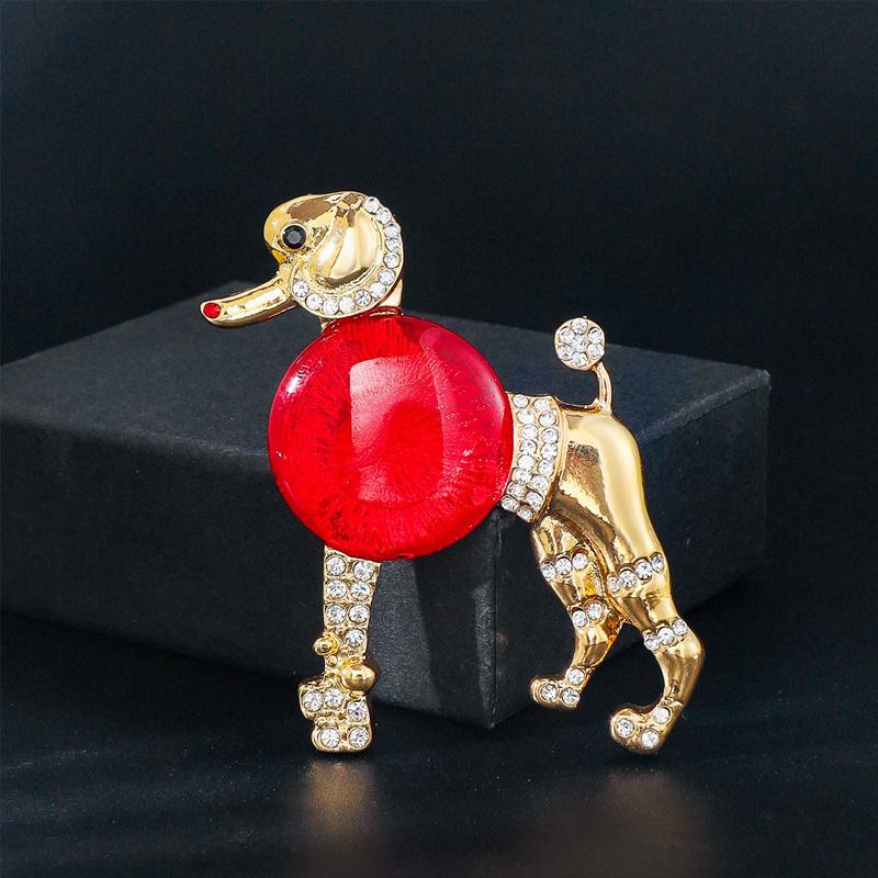 1PC Rhinestone Baroque Style Bear Shrimp Shape For Women Girls Animal Brooches Vintage Coat Suit Accessories Elephant Frog