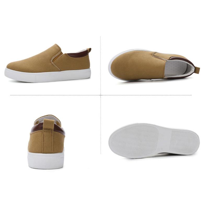 Men Canvas Shoe Casual Sneaker for Men Light Slip- Vulcanized Comfortable Male Flats Loafers New Black Trainers Zapatos Hombre