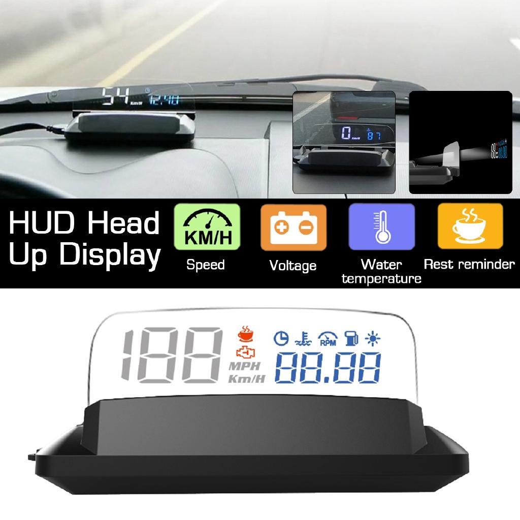 6 Modes Car-styling Hud Display Projector Automatically HUD Head-Up Display Overspeed Warning Alarm System