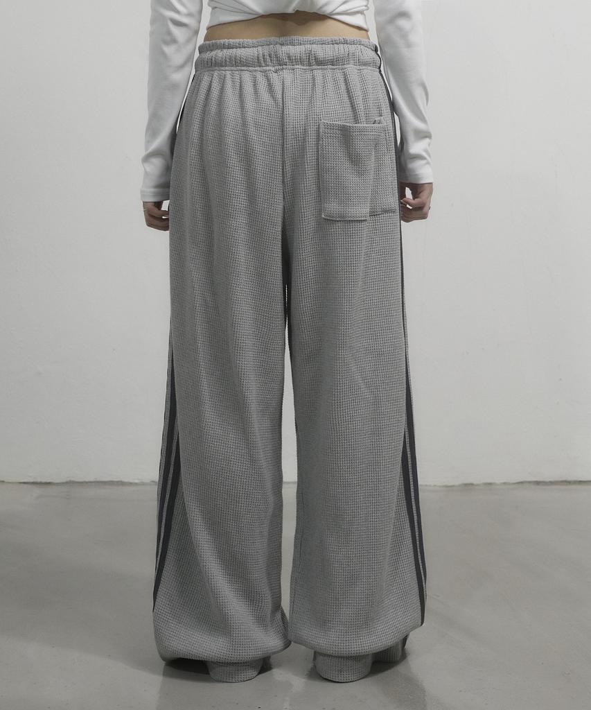CHICKS Knitting-Like Track Pants Melange