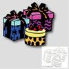 Three Piece Gift Wrapping Art Background Scrapbooking Metal Cutting Dies Stencils for DIY Album Paper Card Decor
