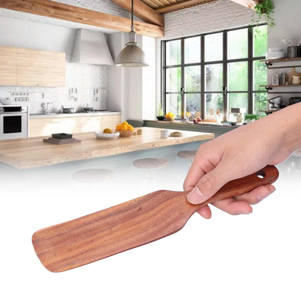 Wooden Frying Spatula Beefsteak Shovel Spurtle Tableware Kitchen Cooking Utensil