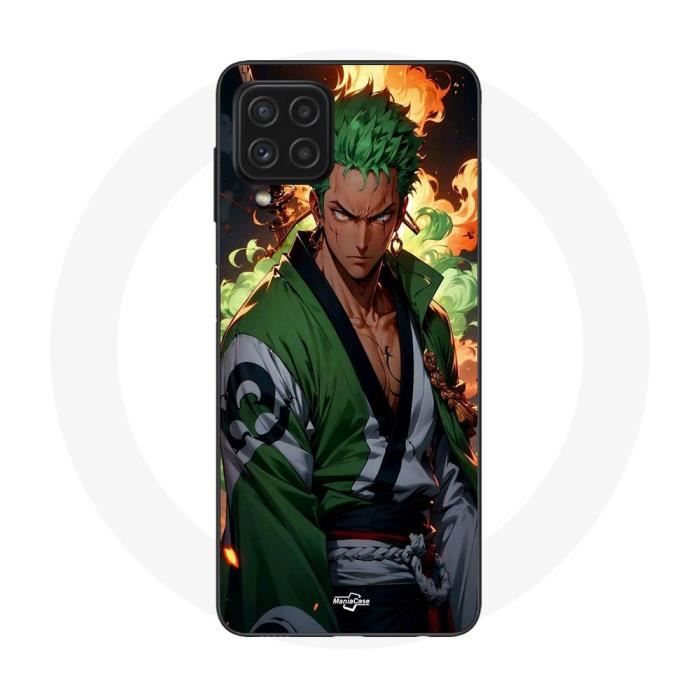 Coque Maniacase pour Samsung Galaxy A22 4G One piece Zoro manga anime 3D art